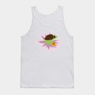 Frog on a flower Tank Top